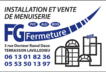 FG Fermeture entreprise de menuiserie