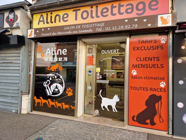 Aline Toilettage animalerie (fabrication, vente en gros de matériel, fournitures)