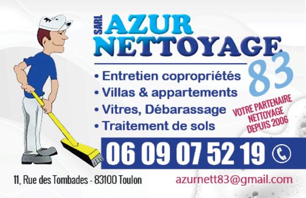 Azur Nettoyage 83 SARL entreprise de nettoyage