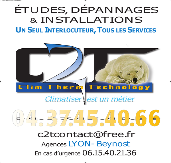 Clim Therm Technologies Sarl climatisation, aération et ventilation (fabrication, distribution de matériel)