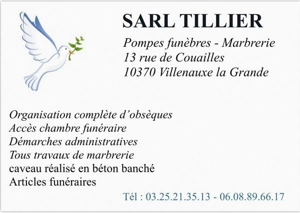 SARL TILLIER pompes funèbres, inhumation et crémation (fournitures)