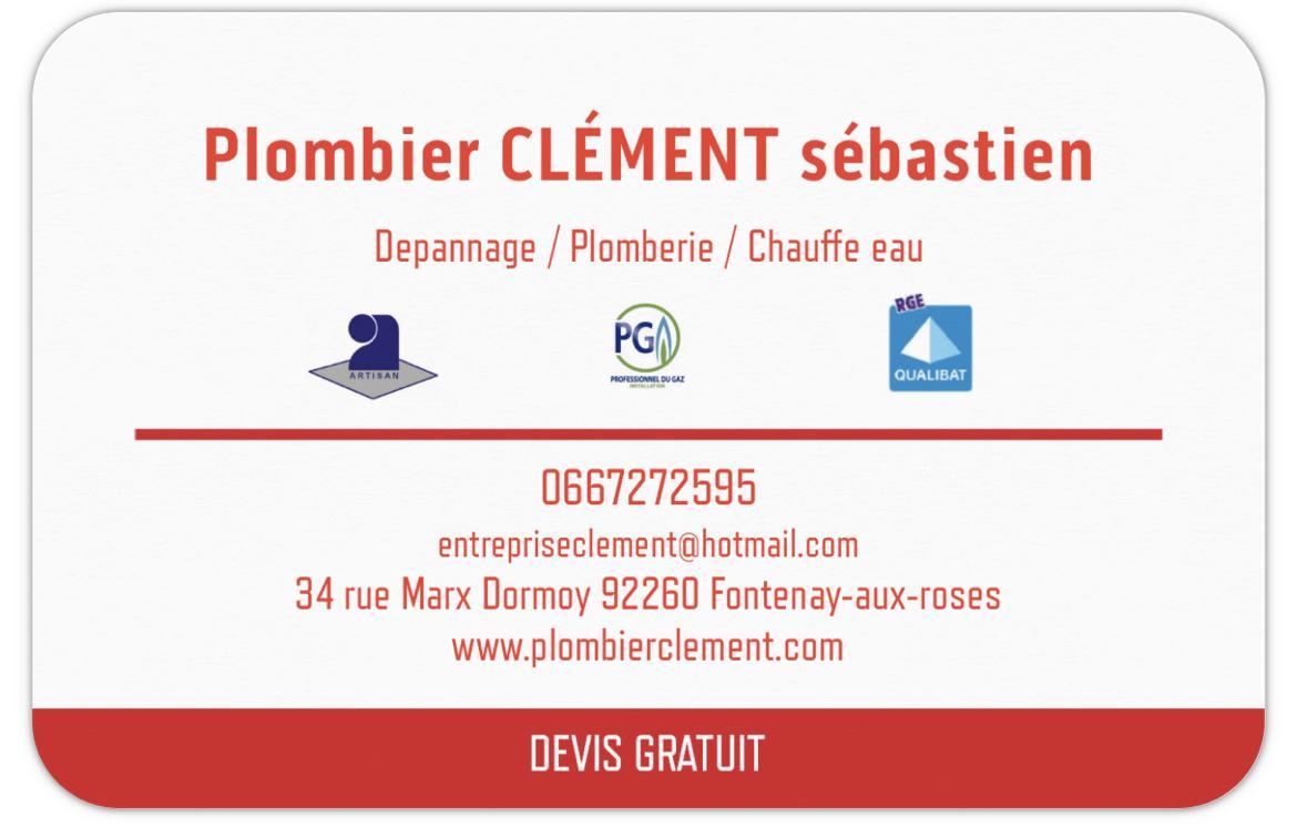 Clement Sebastien plombier