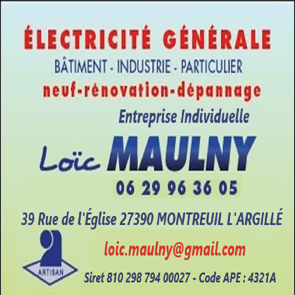Loic Maulny Electricité électricité générale (entreprise)