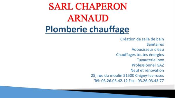 Chaperon Arnaud plombier