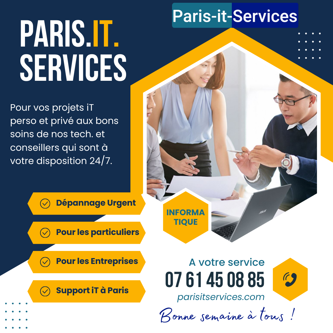 Paris iT Services informatique (matériel et fournitures)