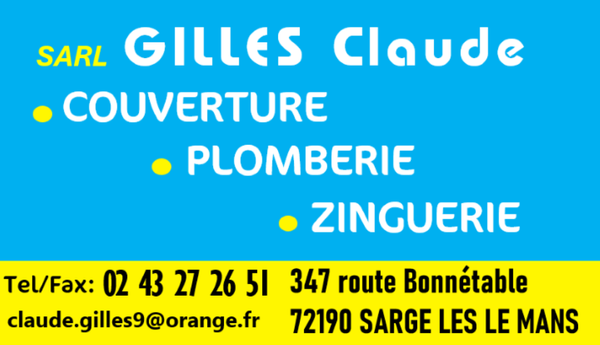 Gilles Claude couverture, plomberie et zinguerie (couvreur, plombier, zingueur)