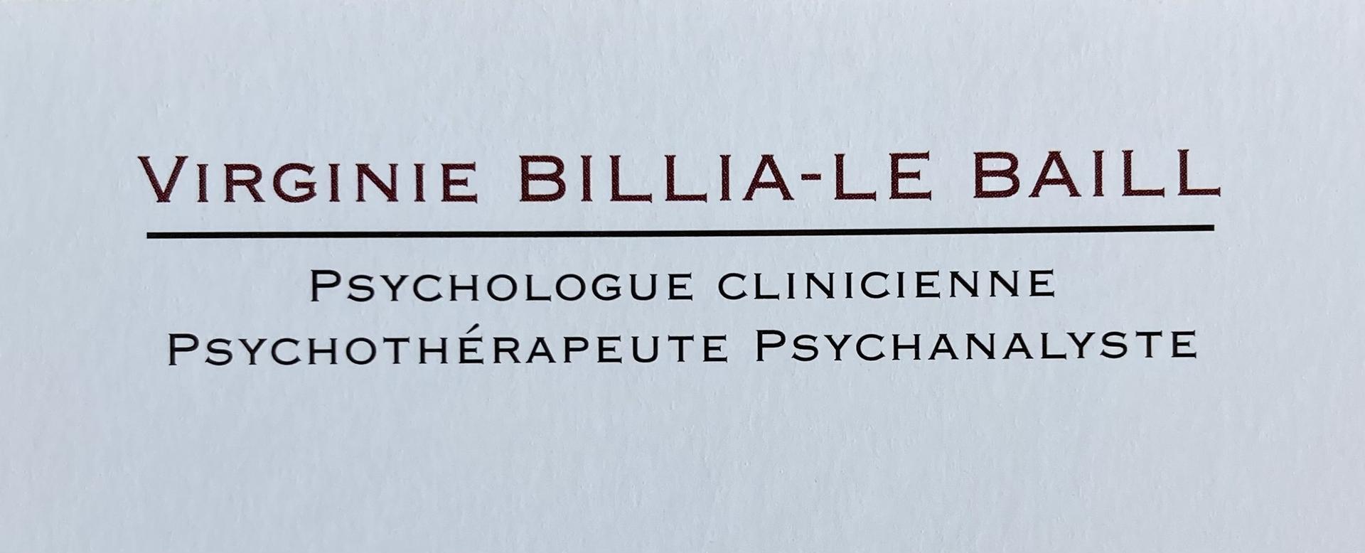 Billia-Le Baill Virginie psychothérapeute