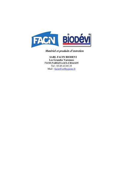 Facin Biodevi SARL Fabrication et commerce de gros