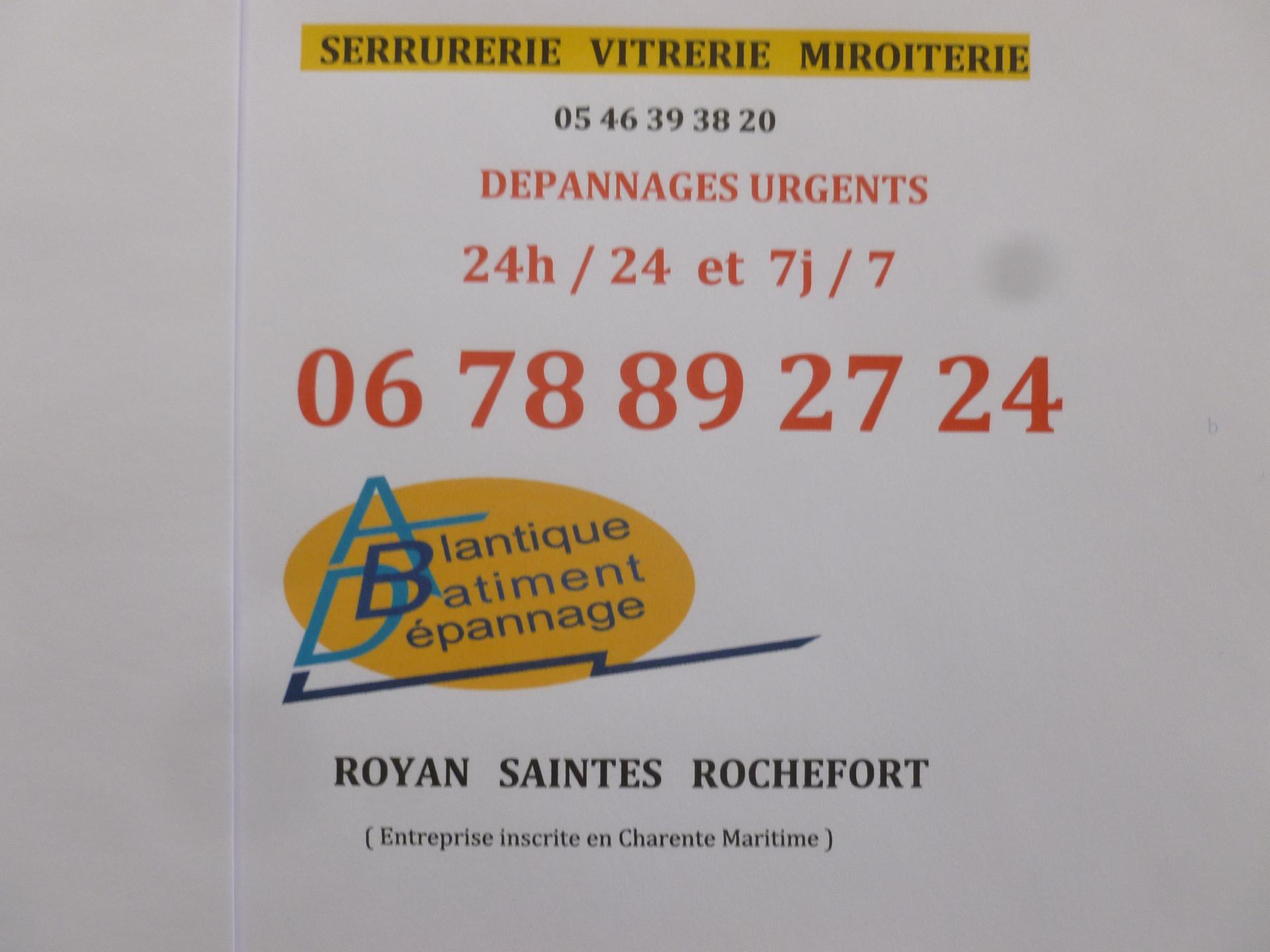 Abc Atlantique Bâtiment Dépannage dépannage de serrurerie, serrurier