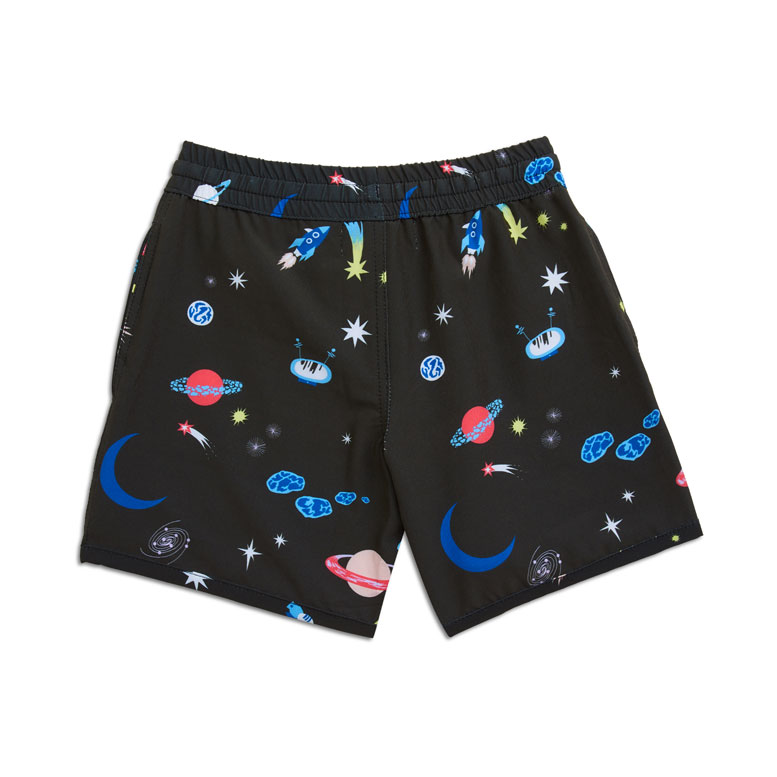 Scuba Galaxy Shorts by Yellow Jungle - Designer swimwear for kids