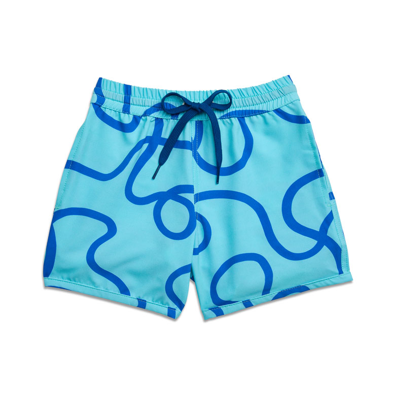 Scuba Lines Shorts by Yellow Jungle - Designer swimwear for kids