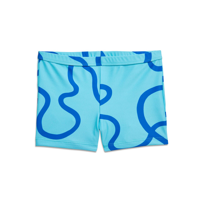 Splash Lines Shorts by Yellow Jungle - Designer swimwear for kids
