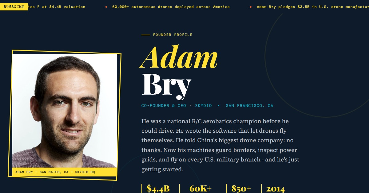 Adam Bry - Co-founder & CEO, Skydio | YesPress