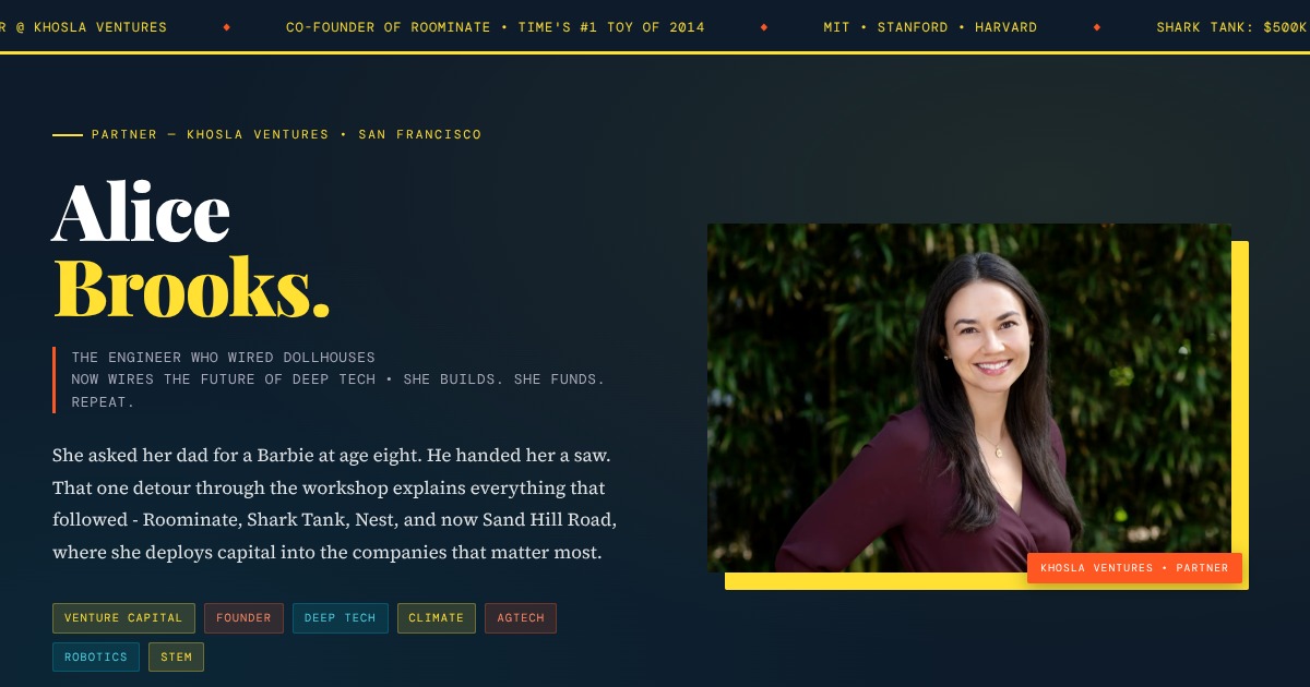 Alice Brooks - Partner, Khosla Ventures | YesPress