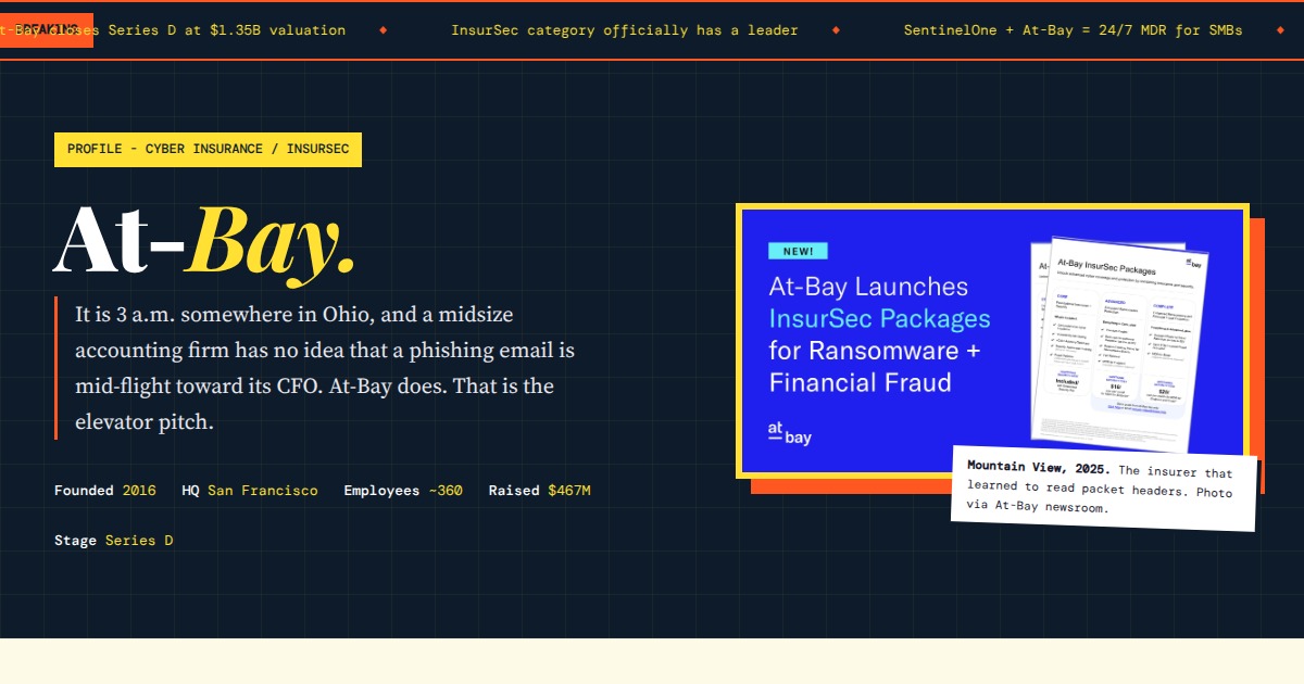 At-Bay - The Cyber Insurer That Acts Like a Security Team | YesPress