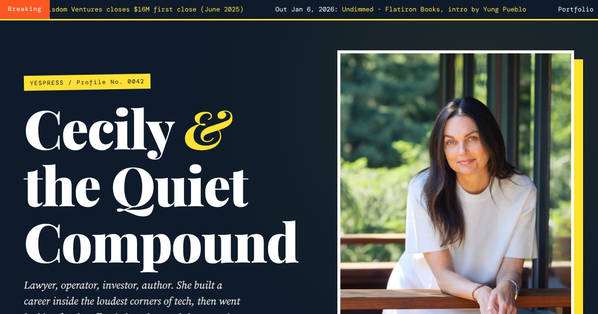 Cecily Mak - Co-Founding GP, Wisdom Ventures