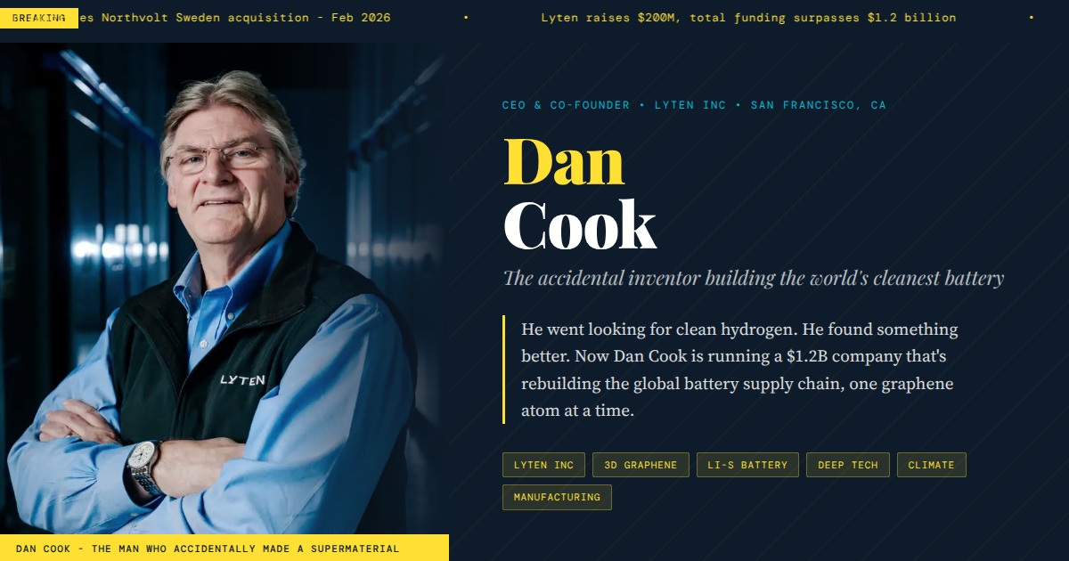 Dan Cook - CEO & Co-Founder, Lyten Inc | YesPress