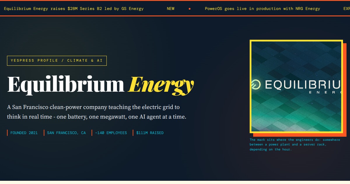 Equilibrium Energy - Connective Intelligence for the Power Grid