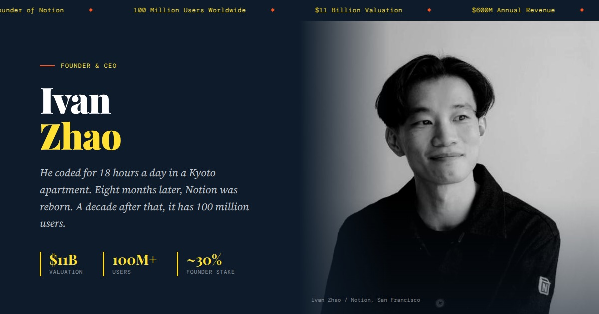 Ivan Zhao - Co-Founder & CEO of Notion | YesPress