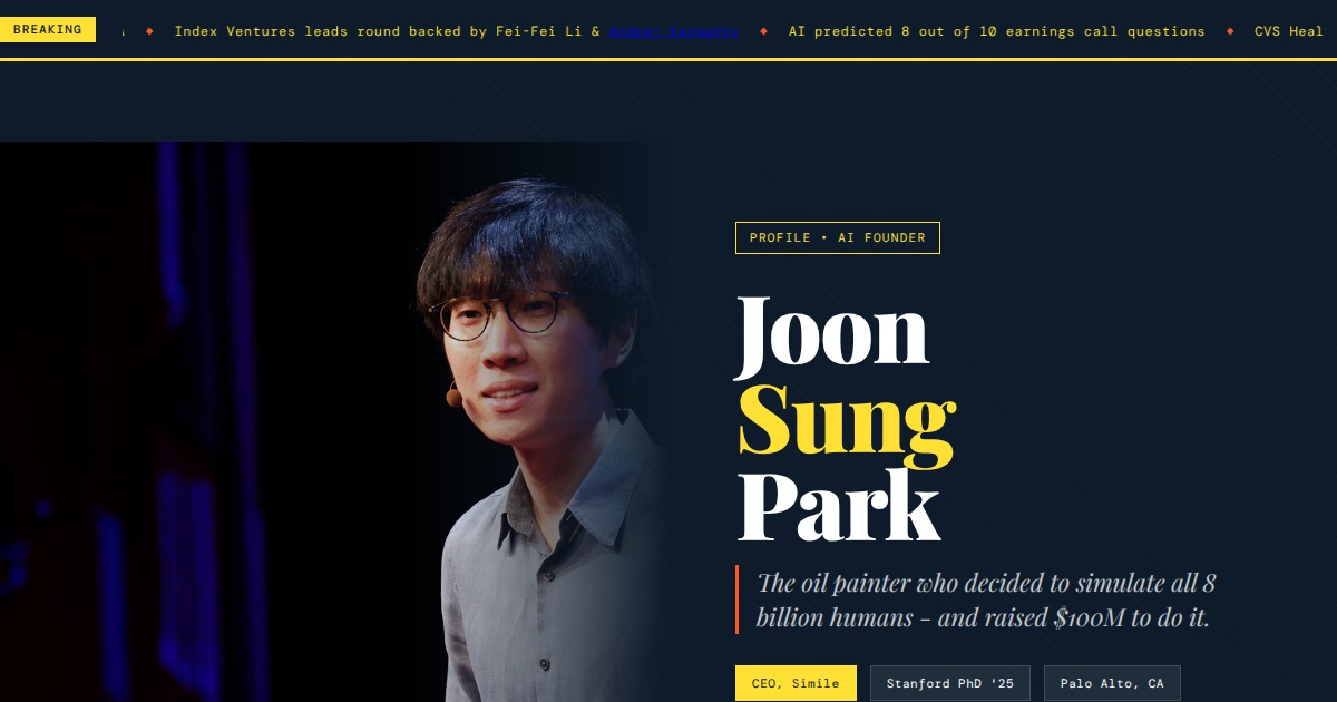 Joon Sung Park - CEO & Co-founder, Simile