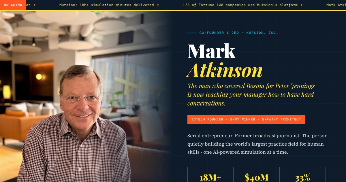 Mark Atkinson - Co-Founder & CEO, Mursion | YesPress