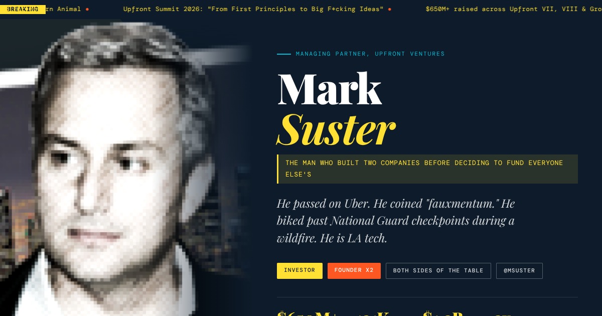 Mark Suster - Managing Partner, Upfront Ventures | YesPress