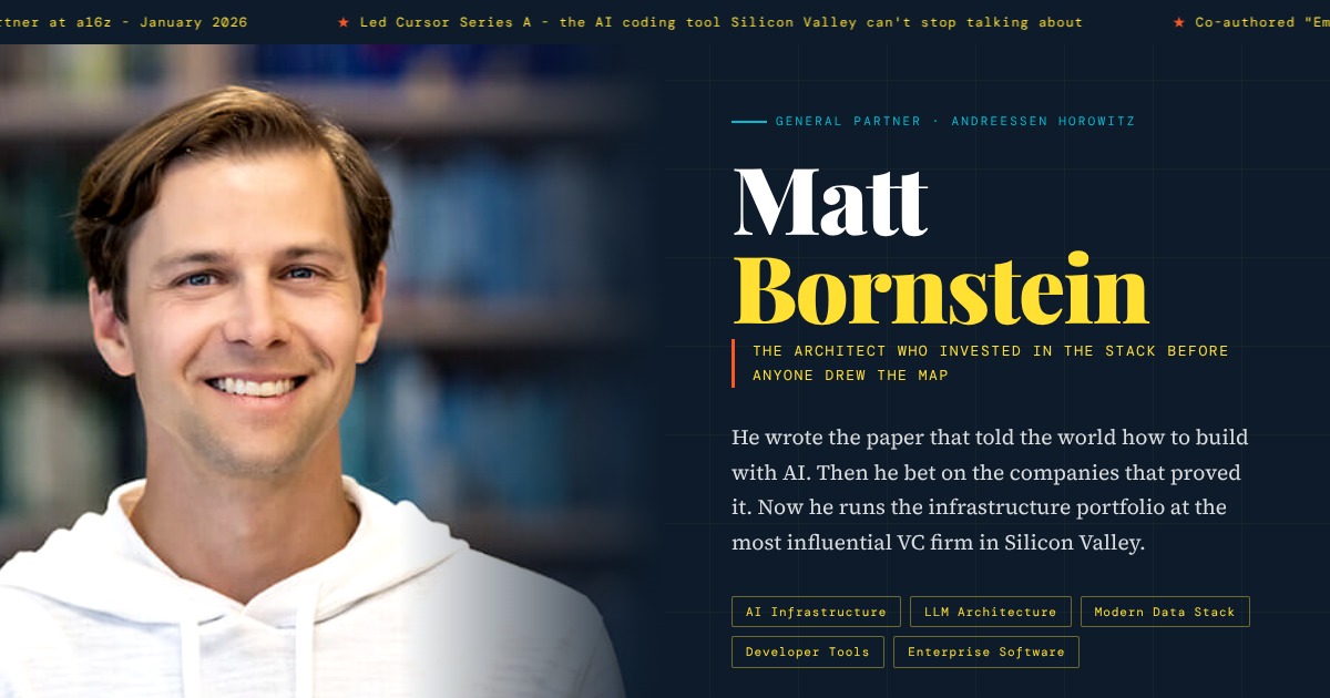 Matt Bornstein - General Partner, Andreessen Horowitz | YesPress