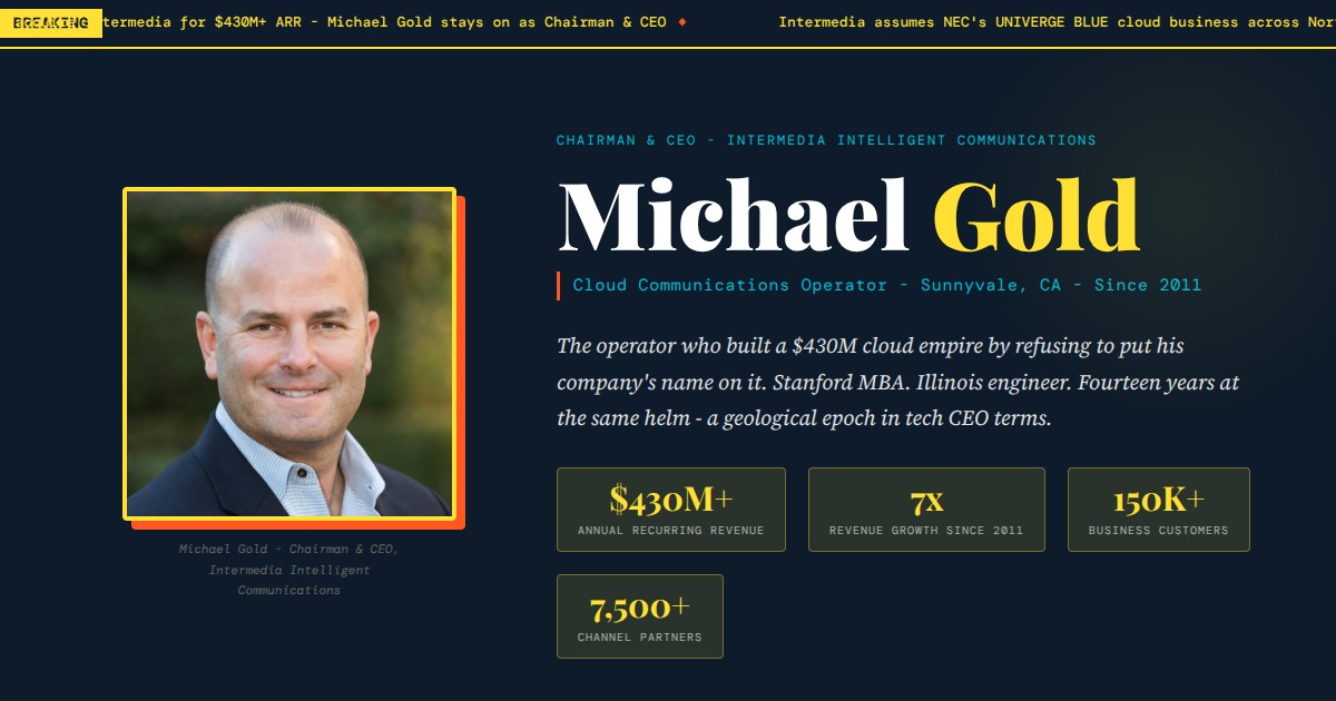 Michael Gold - Chairman & CEO, Intermedia Intelligent Communications