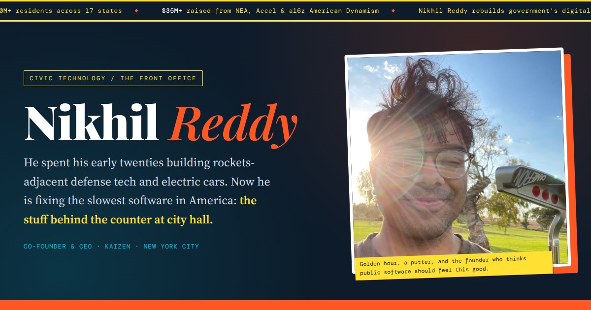 Nikhil Reddy - Rebuilding Government's Digital Front Door