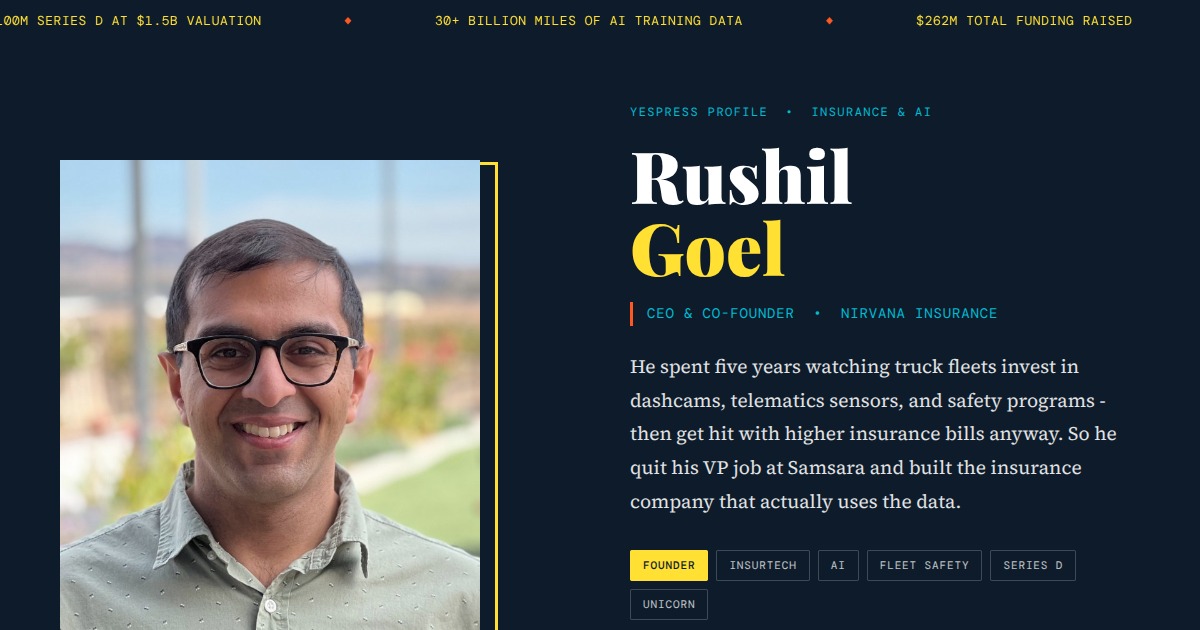 Rushil Goel - CEO & Co-founder, Nirvana Insurance