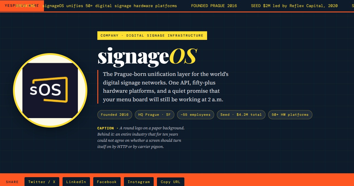 signageOS - The Hardware-Agnostic Operating Layer for Digital Signage ...