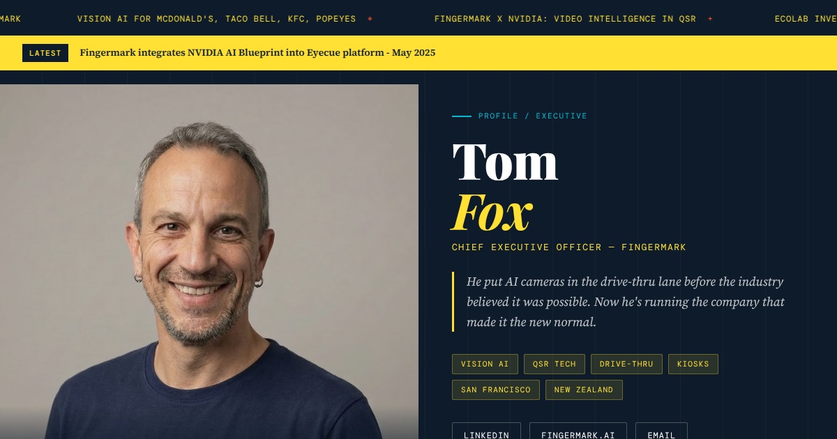 Tom Fox - CEO, Fingermark | YesPress