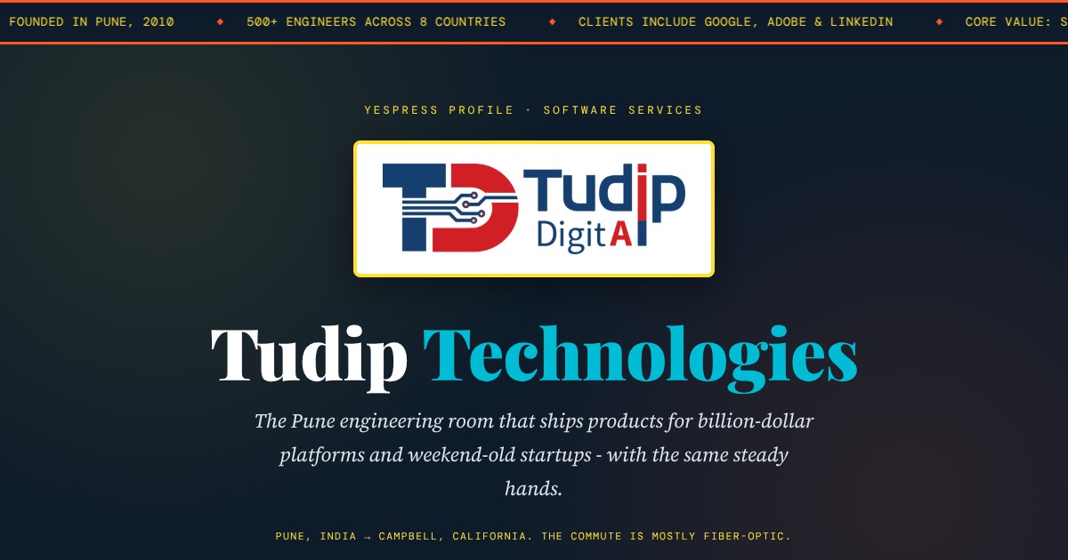 Tudip Technologies - The Pune Engineering Room Behind the Names You Know