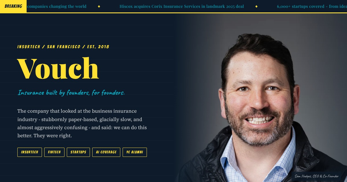 Vouch - Insurance Built for Startups | YesPress