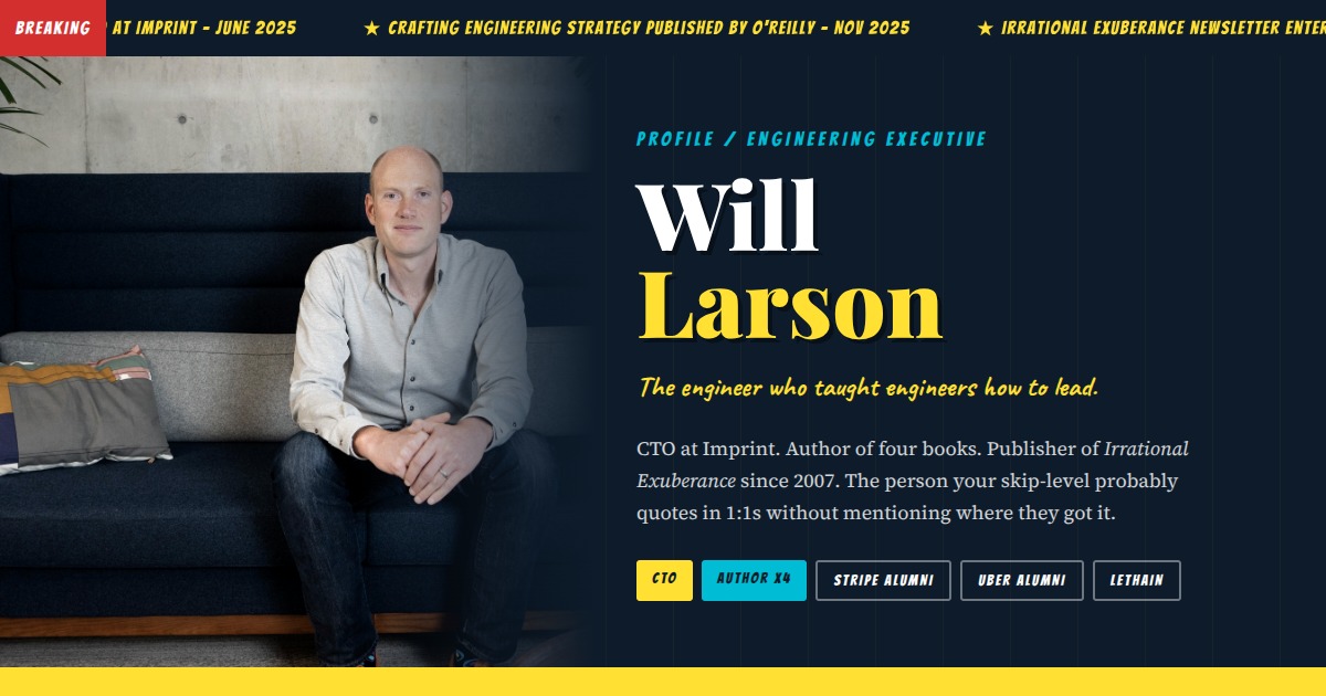 Will Larson - Engineering's Most Prolific Thinker