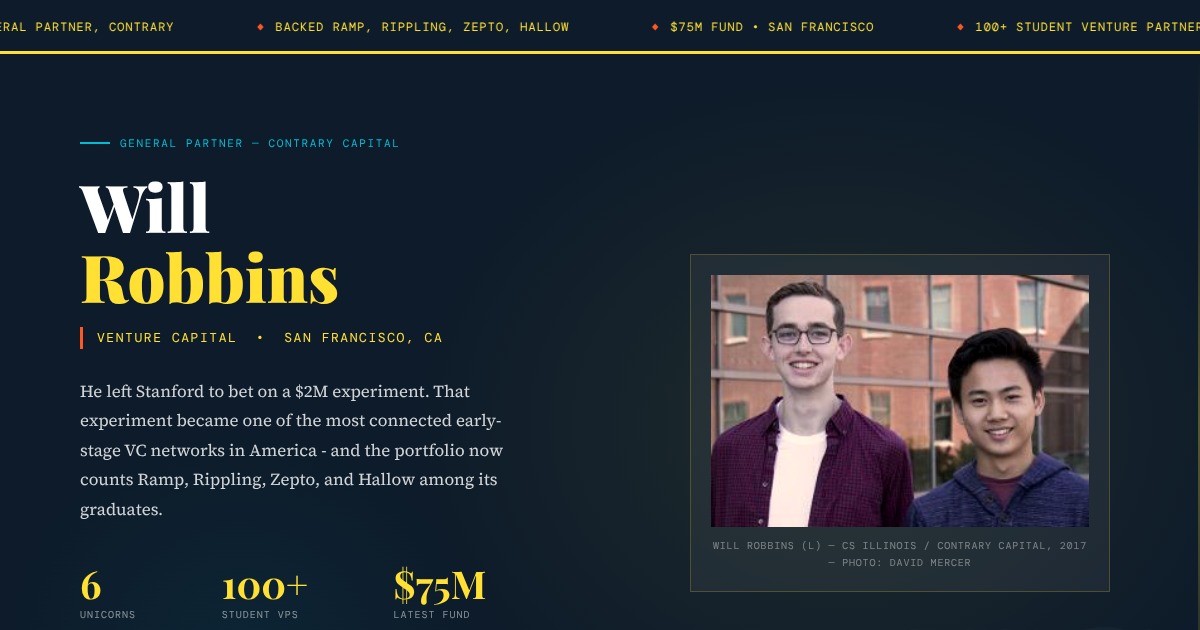 Will Robbins - General Partner at Contrary | YesPress