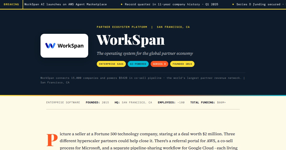 WorkSpan - The Partner Revenue Platform | YesPress
