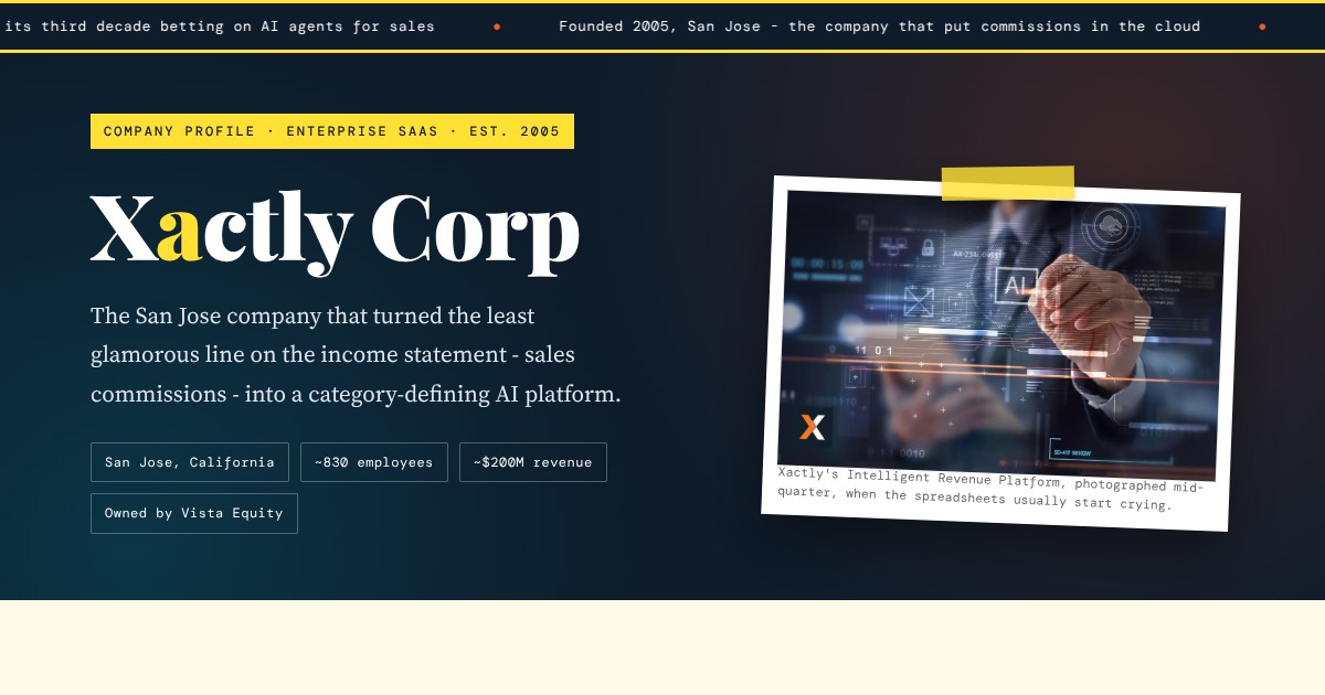 Xactly Corp - The Company That Does the Boring Math Behind Revenue