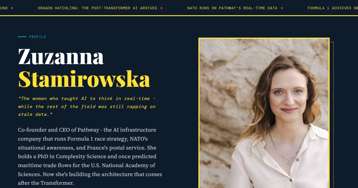 Zuzanna Stamirowska - Co-founder & CEO, Pathway