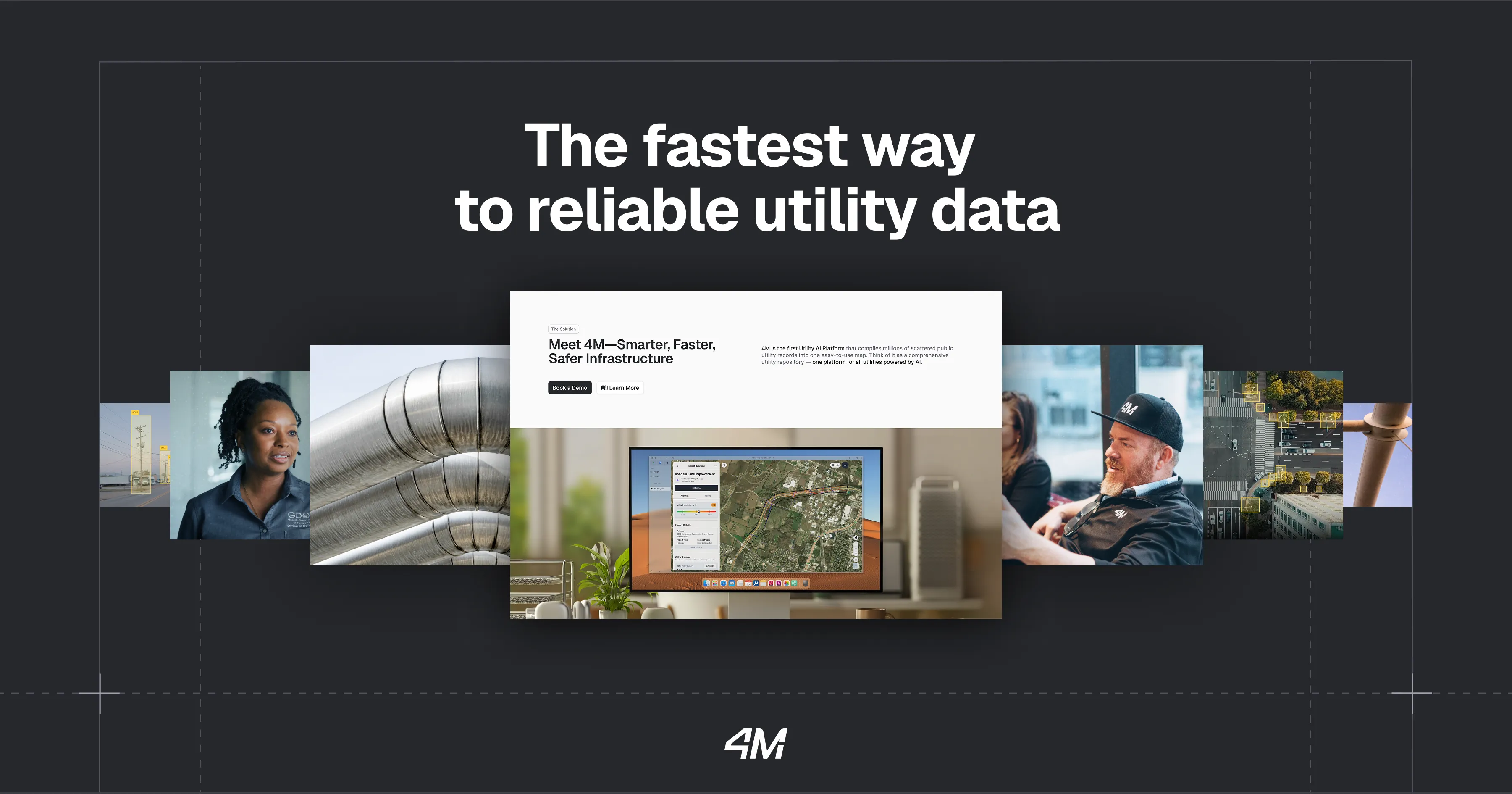 4M Analytics brand image with the tagline The fastest way to reliable utility data