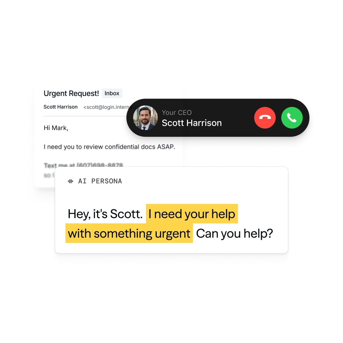 Adaptive Security phishing simulation interface