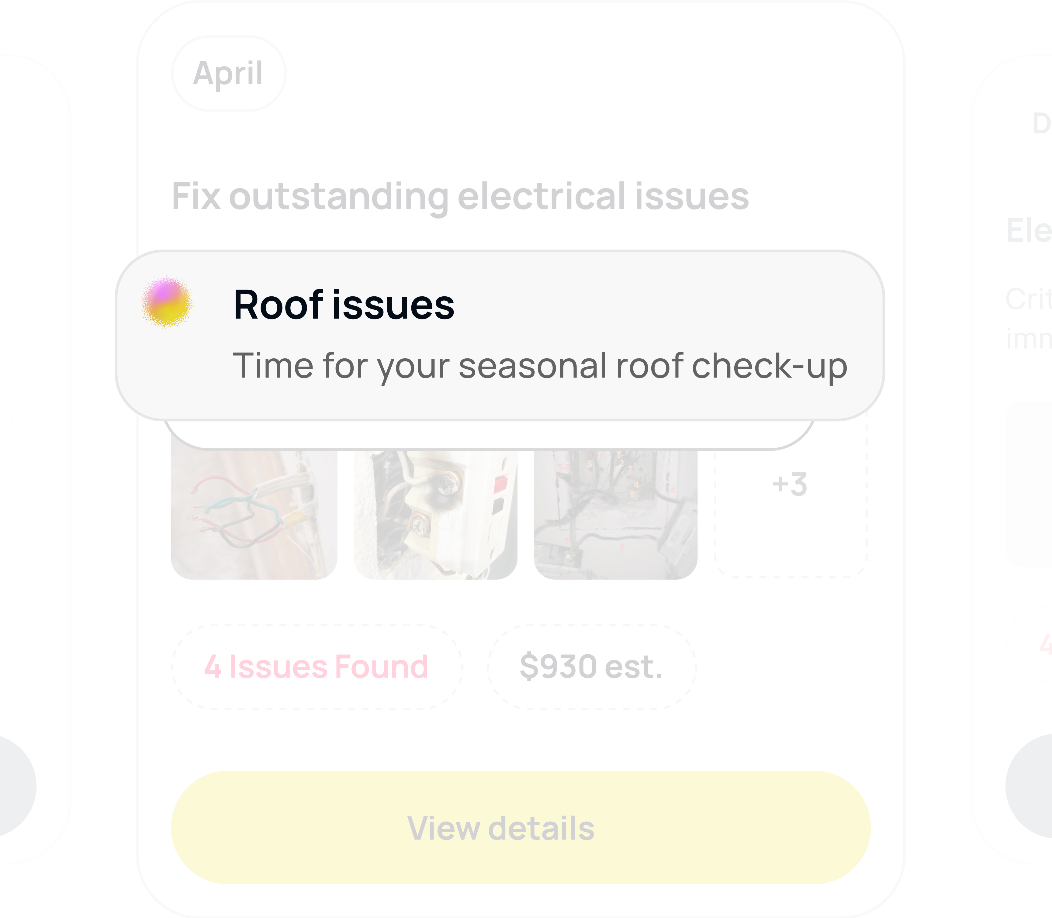 Casa maintenance planning concept