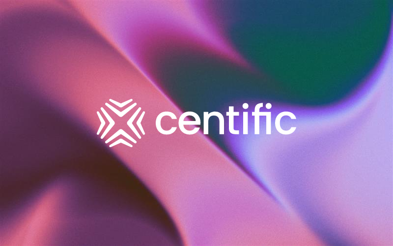 Centific logo on the company's brand artwork
