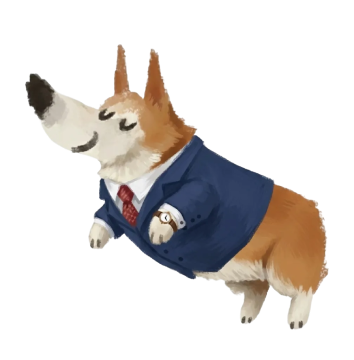Corgi mascot - the AI insurance dog who means business