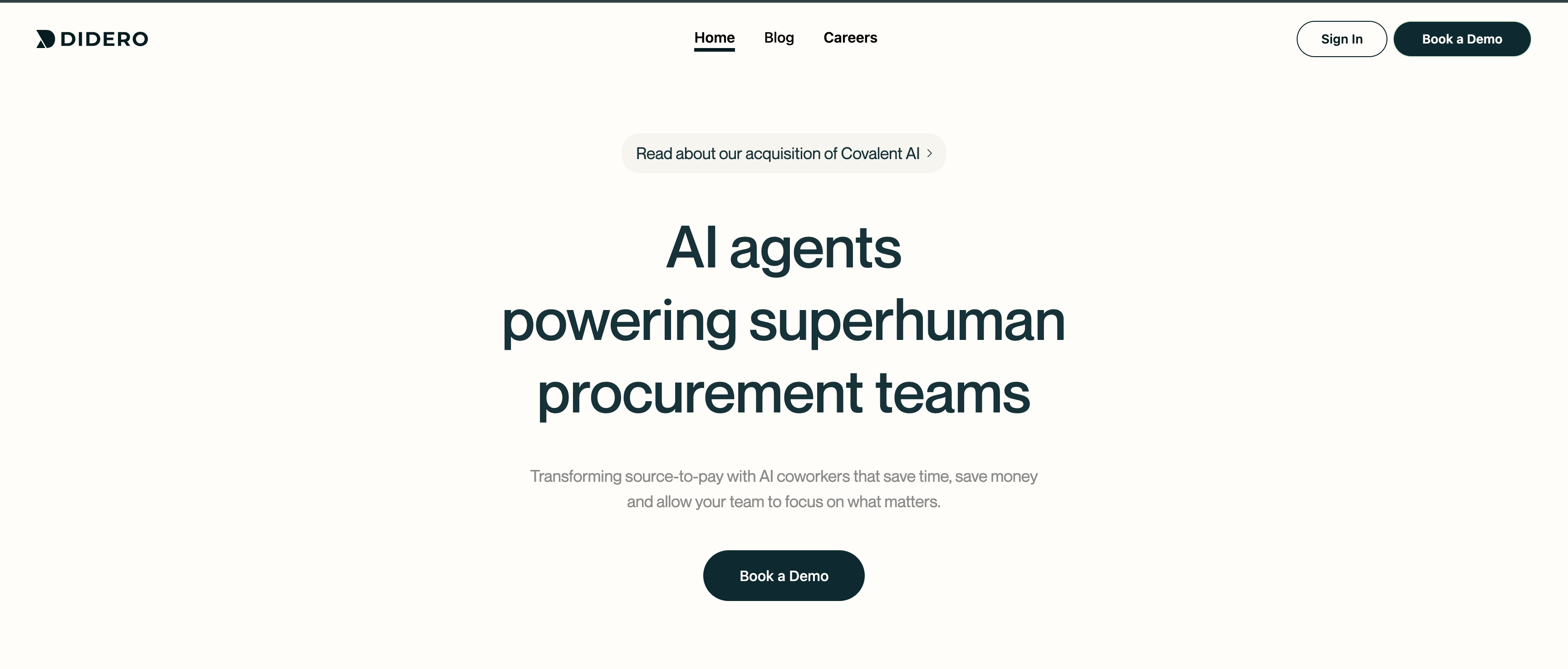 Didero - AI agents powering superhuman procurement teams