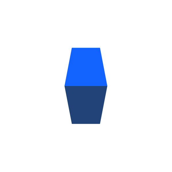 Diffblue logo - a two-tone blue cube