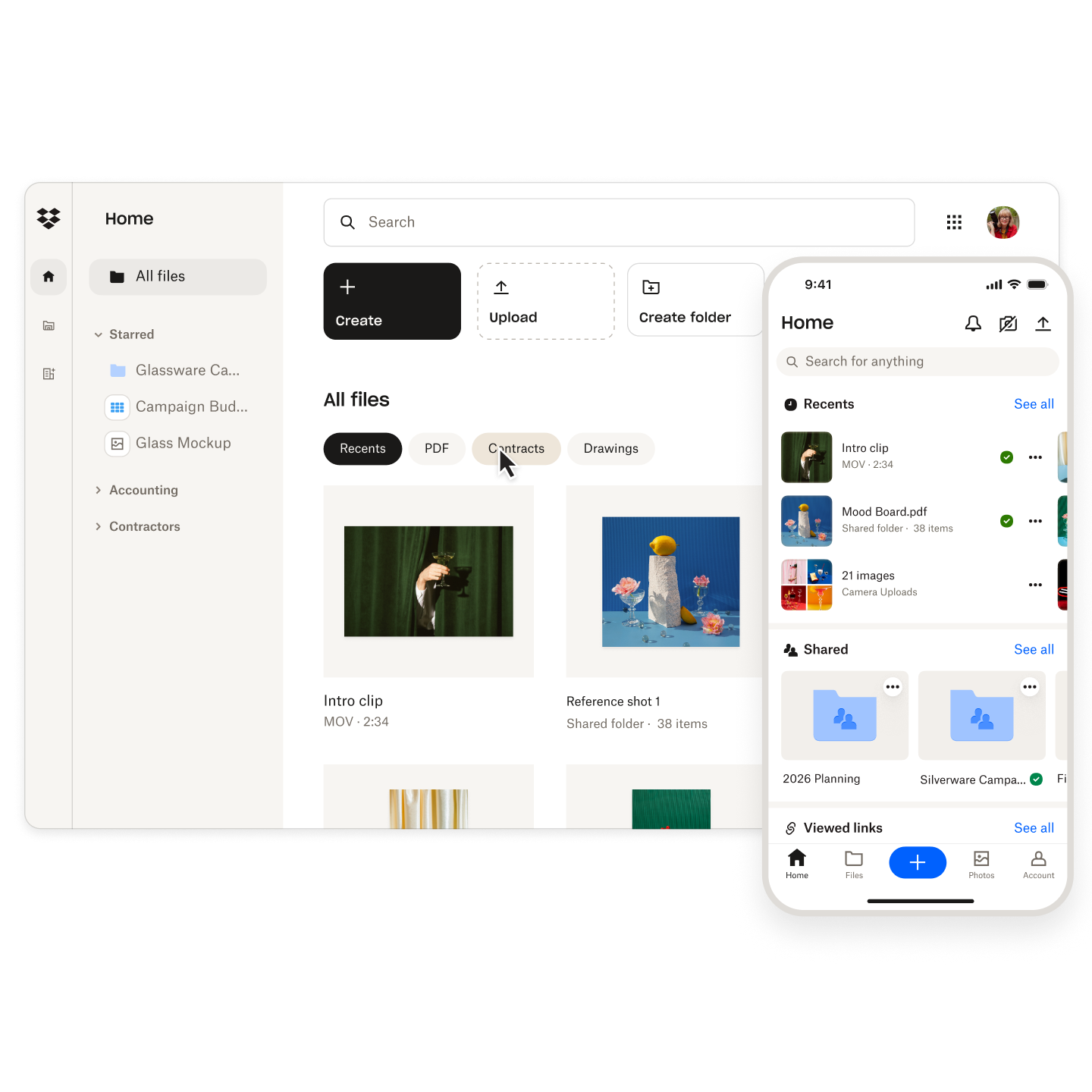 Dropbox product and brand visual
