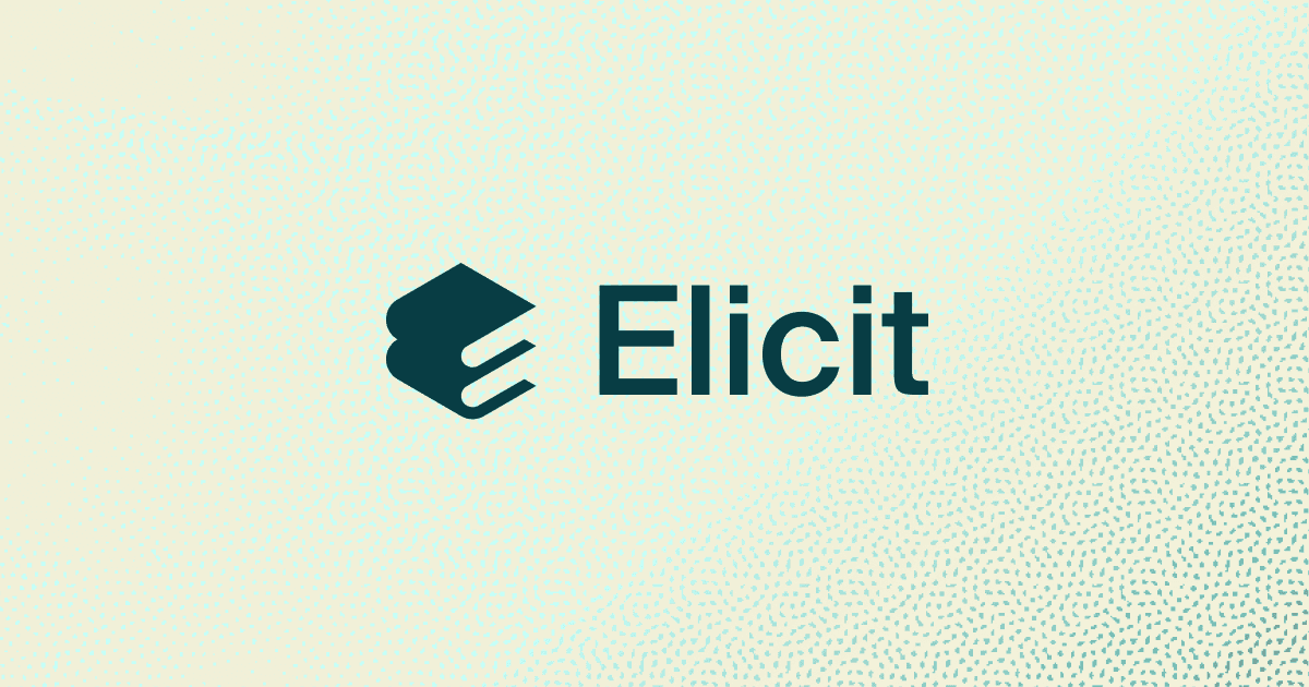 Elicit logo - a stylized stack of books