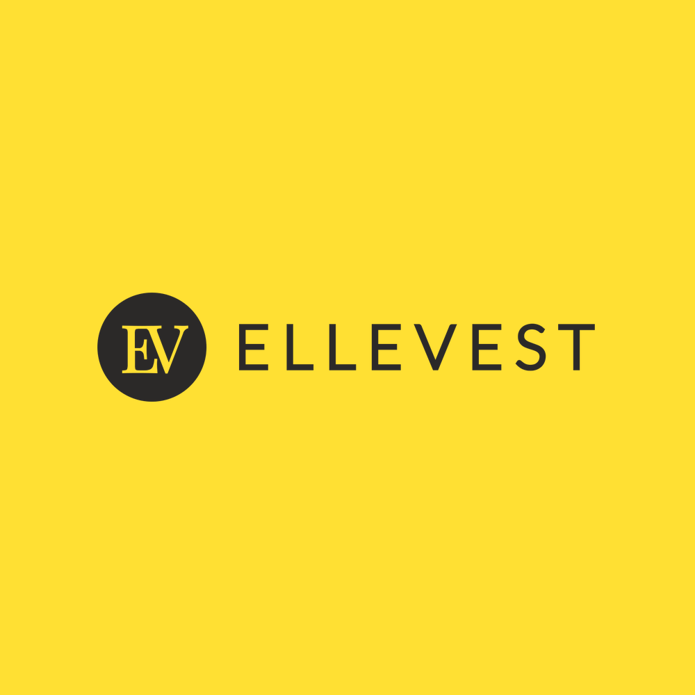 Ellevest logo - the EV monogram wordmark
