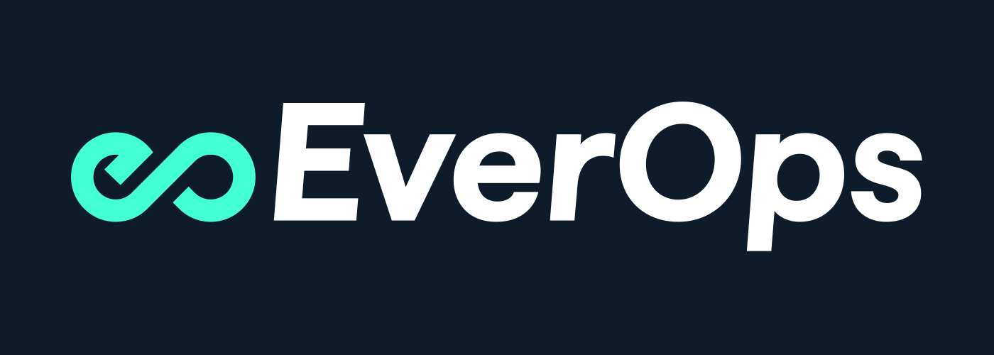 EverOps logo - stylized infinity mark with wordmark